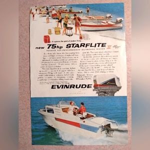 Vintage 1960 Evinrude ad